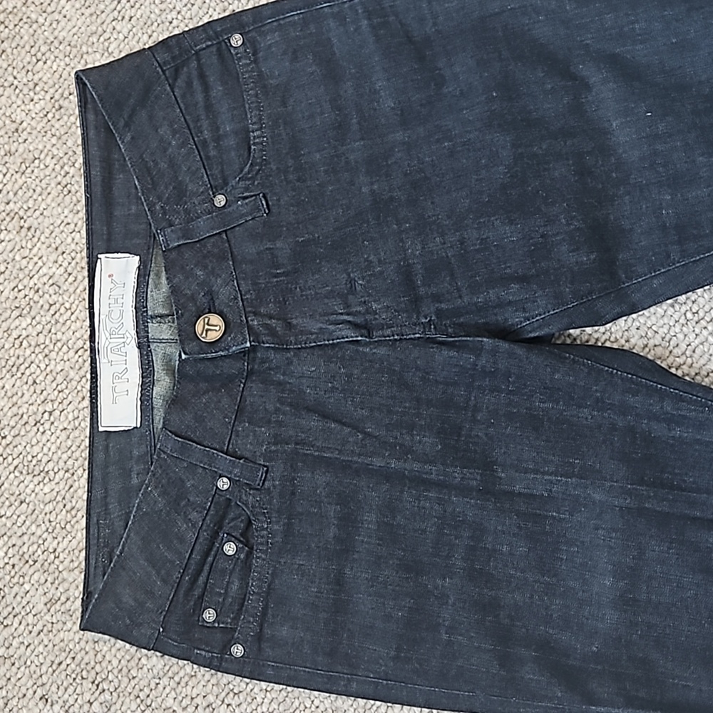 TRIARCHY Womens Size 26, Skinny, Dark Wash